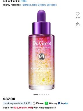 Scalp Revitalizing solution. Barrier Boost Oil-In Serum scalp barrier 40ml